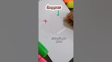 A tip for drawing grass #arttips #arttutorial #viralshorts