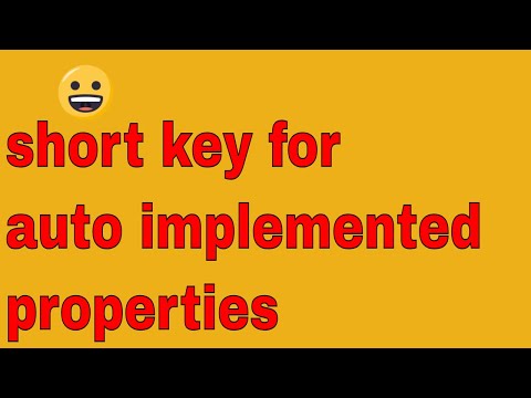 Short cut to create Auto implemented properties in visual Studio  Visual Studio Tips: Shortcut Keys