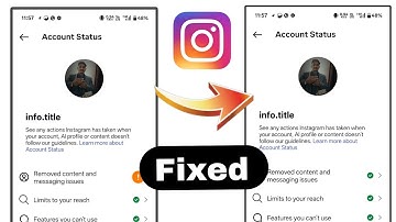 How to Fix Instagram Removed content and messaging issues account status problem 2026
