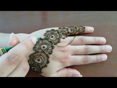 Most Beautiful Mehndi Designs For Back Hand Simple Mehndi