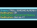 HE ISNT GOOD AT TROLLING... (BANNED??)