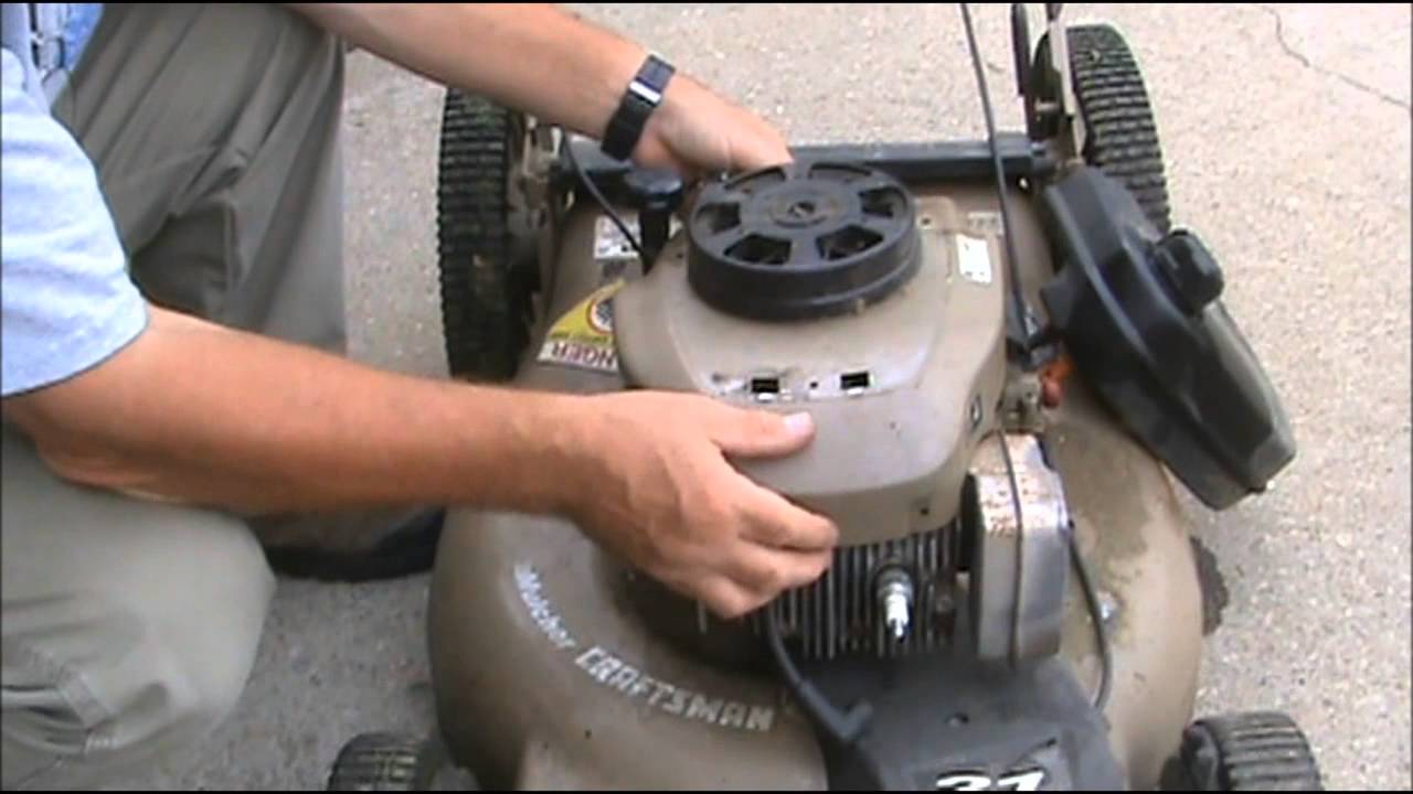 Coil replacement on a push mower - YouTube
