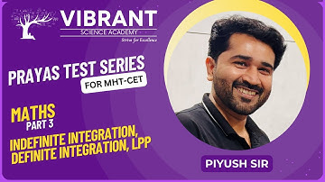 PRAYAS Test Series | MHT-CET | Maths Part 3 | Video Solutions