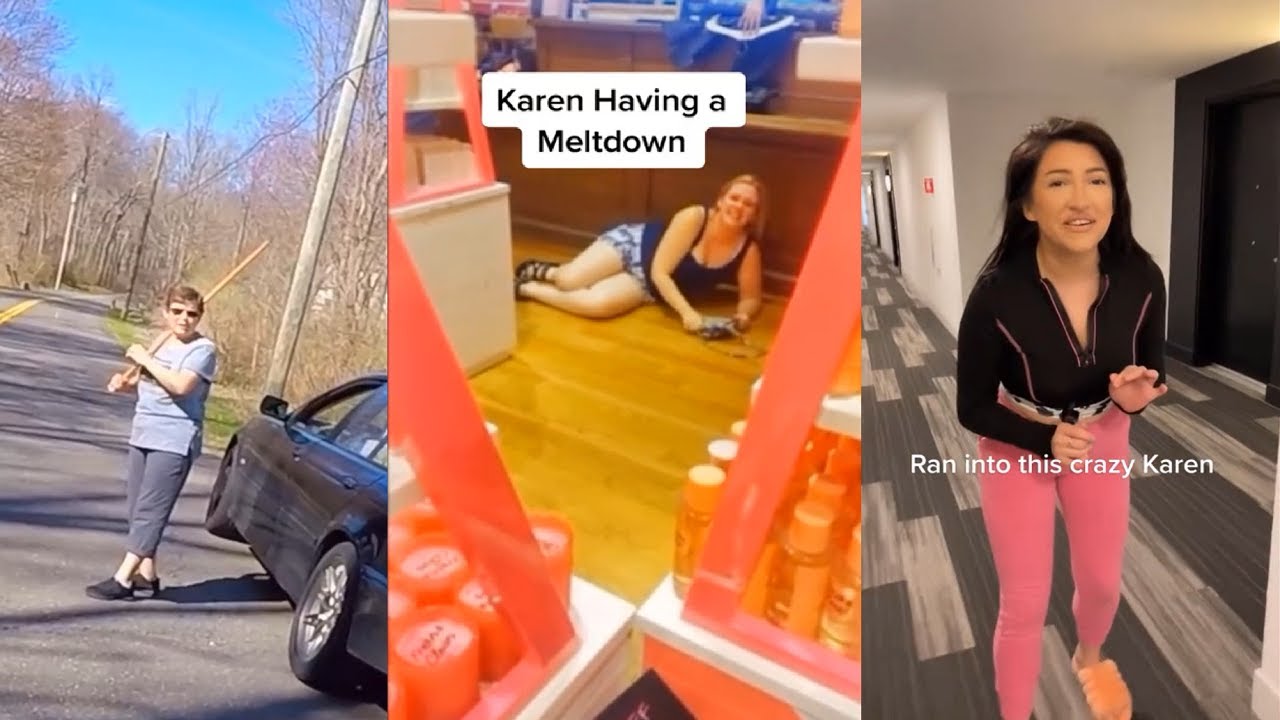 CRAZY KAREN GONE WILD and ATTACK 💥 Karens Freakout Tiktok Compilation 🤬