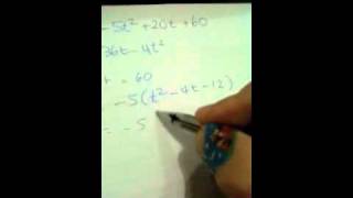 Max height quadratic problem