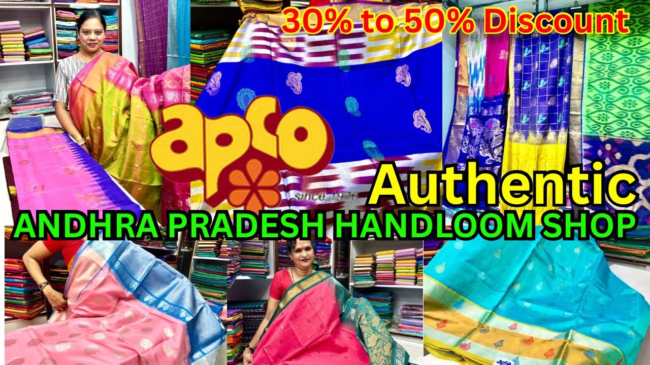 APCO FABRICS অন্ধ্রপ্রদেশের Handloom Shop | Exclusive Saree, Bedcover 🛍️, Dakhshinapan Shopping vlog