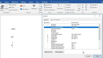 How to Insert Non-Breaking Hyphen or Dash in Word