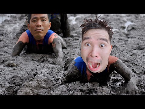 Thử Thách Chạy Trên Bùn Lầy | Run Mud Challenge | PHD Troll