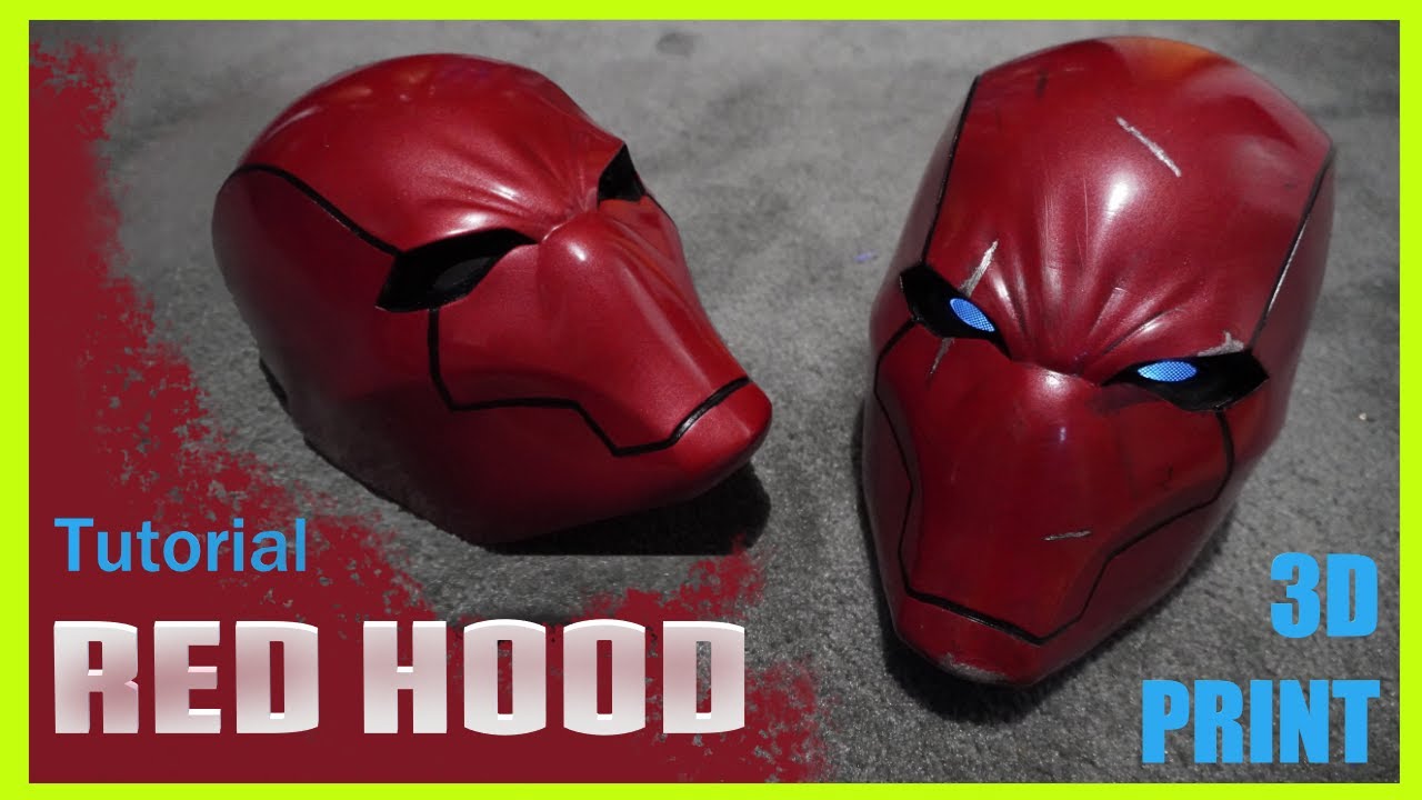 Black RedHood Helmet Rebirth Mask LED Eyes Black RedHood Helmet Rebirth Mask LED Eyes