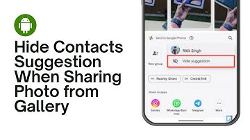How to Hide Contacts Suggestion When Sharing  Photo from Gallery