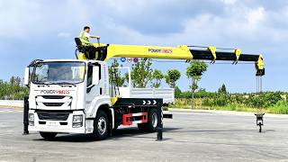 10Ton Flatbed Boom Crane Trucks by ISUZU GIGA