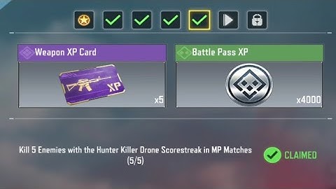 Call of Duty Mobile Kill 5 Enemies with Hunter Killer Drone Scorestreak Task Complete