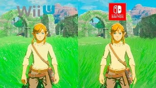 Zelda Breath Of The Wild Wiiu Vs Switch 1 1 0 Graphics Comparison Comparativa Final Youtube