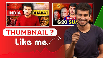 How Dhruv rathi create Thumbnails | Tuitorial + Canva ( mobile )