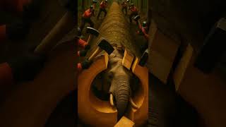 Brave Farmers Rescue Elephant from giant log #oração #deus #jesus #oracao #shorts #yt #viralvideo