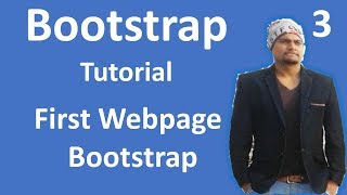 Bootstrap Tutorial for beginners #3 First bootstrap page