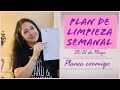 PLAN DE LIMPIEZA SEMANAL🏡~PLANEA CONMIGO TU GUÍA DEL HOGAR📝~RUTINAS DEL HOGAR💝#5