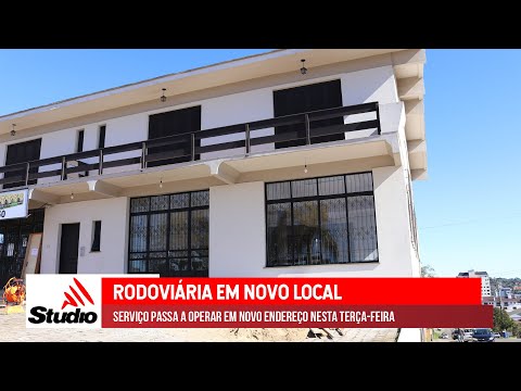 Studio TV | Rodoviária de Veranópolis passa a operar em novo endereço a partir do dia 15 de junho