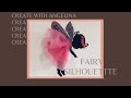 DIY How to make Fairy Silhouette Canvas Wall Art / Girls’Room Decor