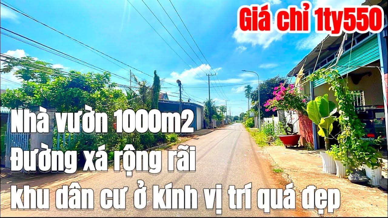 Chú Hùng cần nhượng lại căn nhà vườn 1000m2, đường nhựa, khu dân cư đông nghẹt. Giá quá rẻ Ở BRVT