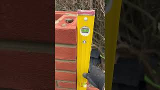 Perfect pier in progress #bricks #brickwall #brickwork #build #construction #vlog #bricklayer #vlogs