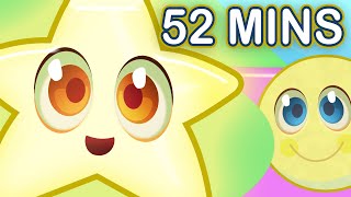 TWINKLE TWINKLE LITTLE STAR + More Kids' Songs! | 52 Minutes Nursery Rhymes Collection