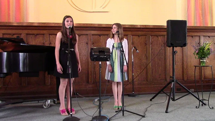 Grace Pichler and Madie Sherman singing "For Good"...