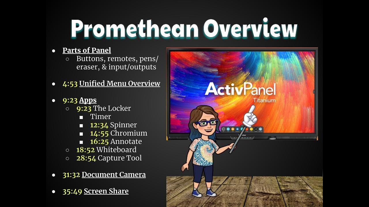 Promethean Titanium ActivPanel Overview YouTube