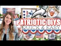 PATRIOTIC DIY DECOR 2023 (quick and easy crafts for Memorial Day &amp; 4th Of July home decor)