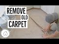 How to remove carpet - the EASY WAY!