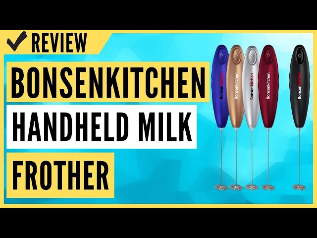 Bonsenkitchen Handheld Milk Frother Review 