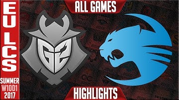 G2 Esports vs Roccat Highlights ALL GAMES Week 10 EU LCS Summer 2017 G2 vs ROC