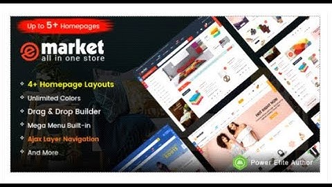eMarket - Responsive & Multipurpose Sectioned Drag & Drop  | Themeforest Templates