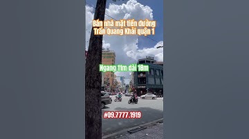 Bán nhà mặt tiền đường Trần Quang Khải quận 1 ngang 11m dài 18m 3 lầu #banhamattienquan1 #nhadep