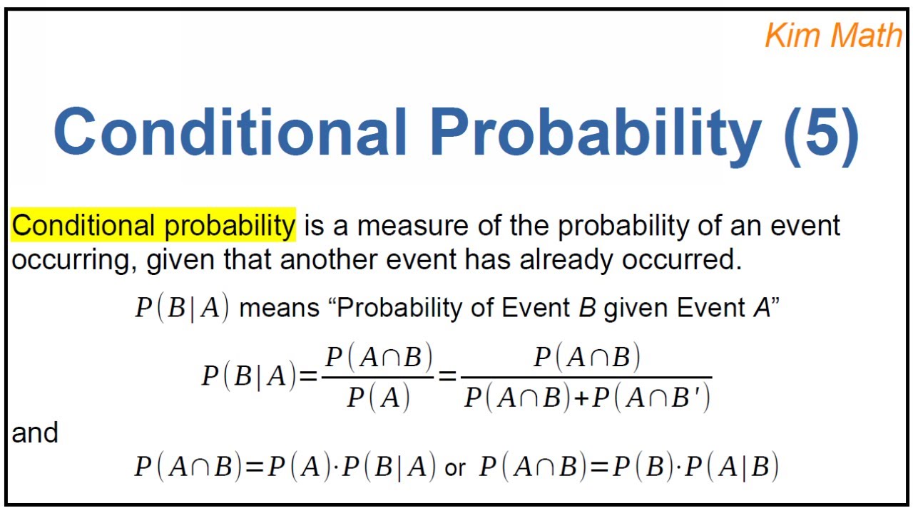 Conditional Probability (5) - YouTube