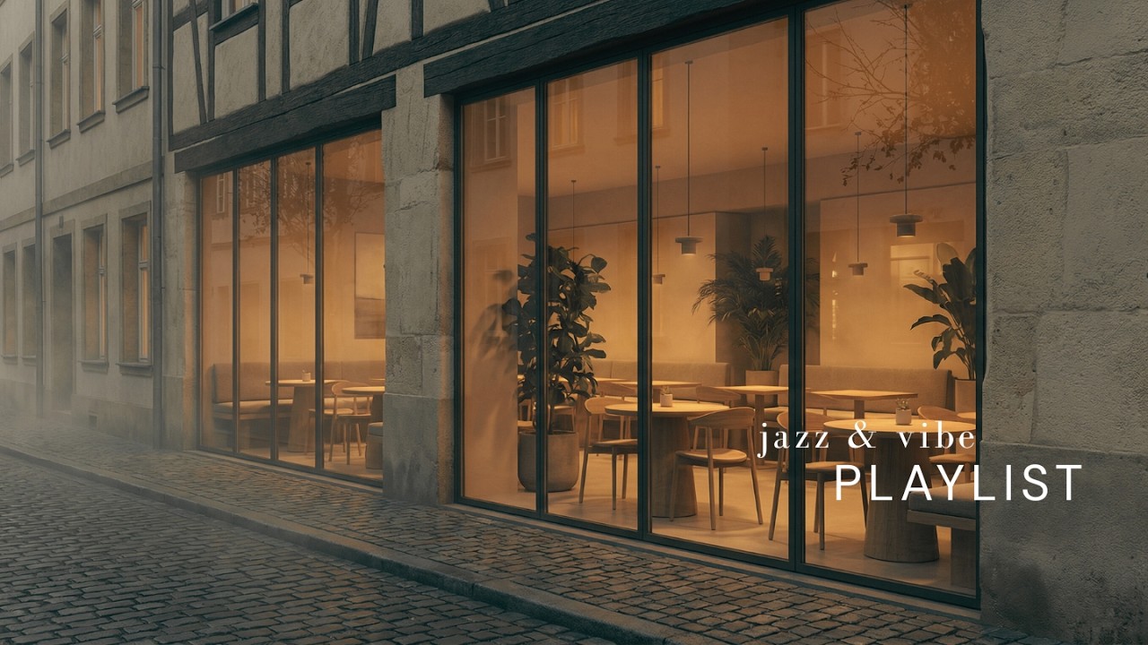 Playlist │ Evening Café Jazz for Quiet Streets ☕ Warm Jazz While the City Slows Down