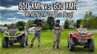 Can-Am Outlander 650 vs 850 XMR Shootout | Which One Do You Buy? | Is The 850 Really Worth $2k More?