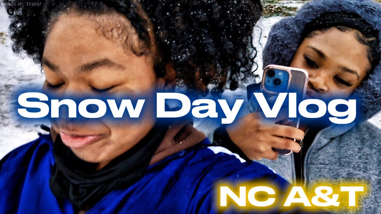 SNOW DAY VLOG AT NC A&T