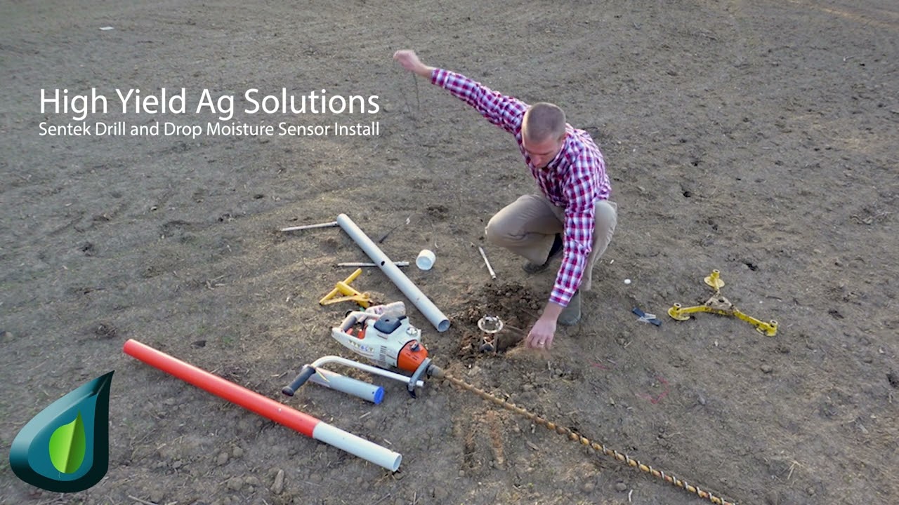 High Yield Ag Solutions Training Video : Sentek Drill and Drop Moisture Sensor Installation