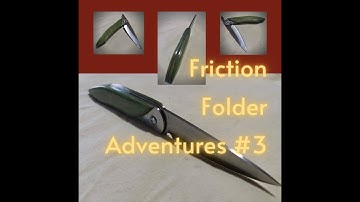 Friction Folder Adventures #3 - Blade 1 Finished  | Perth Custom Knife Maker
