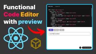 Add Code Editor with Preview on your page with React JS