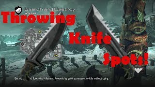 Call of Duty: Ghosts: Throwing Knife Spots: Whiteout: SND (Tutorial)