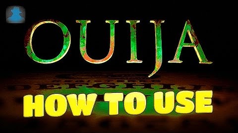Ouija Board - How To Use  A Spirit/Talking Board - Paranormal
