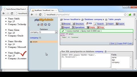 Fetching / Extraction of Data From Database Without Refreshing Webpage: jQuery + PHP  + MySQL
