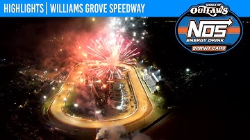 World of Outlaws NOS Energy Drink Sprint Cars | Williams Grove Speedway | Oct. 4, 2025 | HIGHLIGHTS