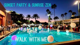 Walk W/Me~ Sunset Food & Wine Classic @ Swan & Dolphin THEN A Gorgeous Sunrise Stroll This Morning 🌼