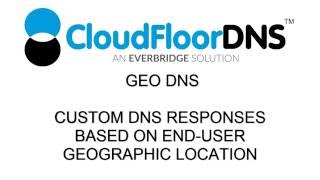 GEO DNS Basics