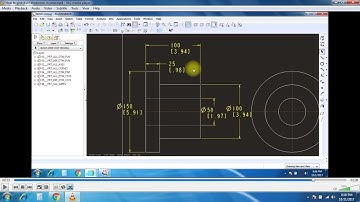 How to give duel dimension in proe ?