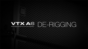 JBL Pro VTX A6 Line Arrays: Derigging Tutorial