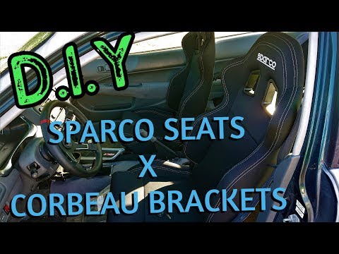 Mounting Sparco Seats on Corbeau Brackets DIY